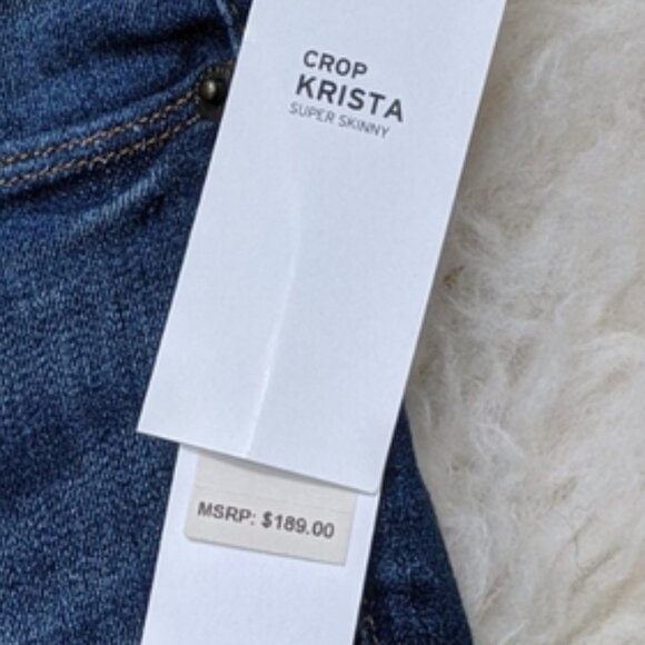 Hudson jeans Krista crop super skinny NWT size 28 - Picture 3 of 5